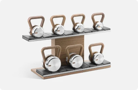 LOVA™ SET - KETTLEBELLS WITH HORIZONTAL RACK​