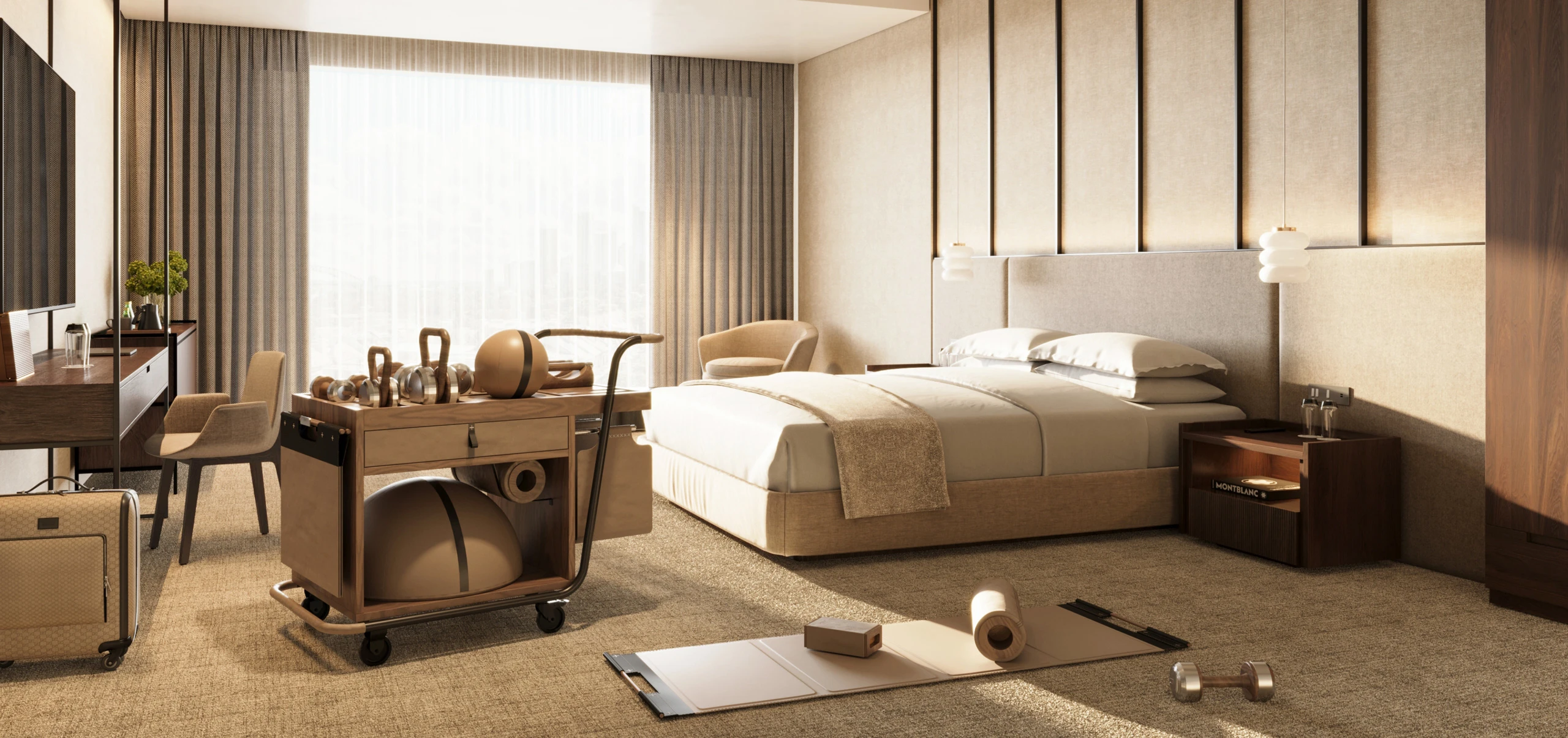 Luxury PENT. home gym design in Tokyo