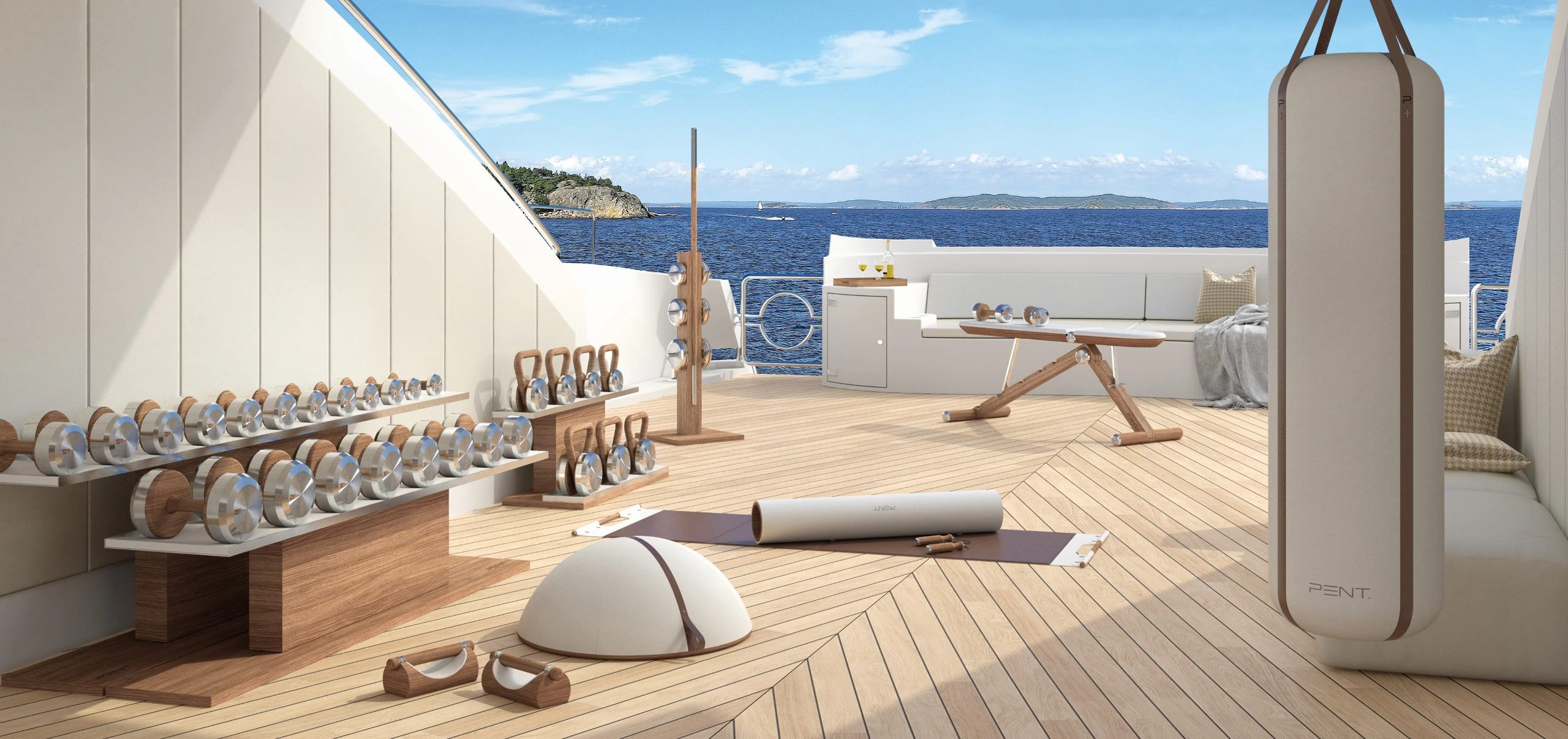 Luxury PENT. home gym design in Tokyo