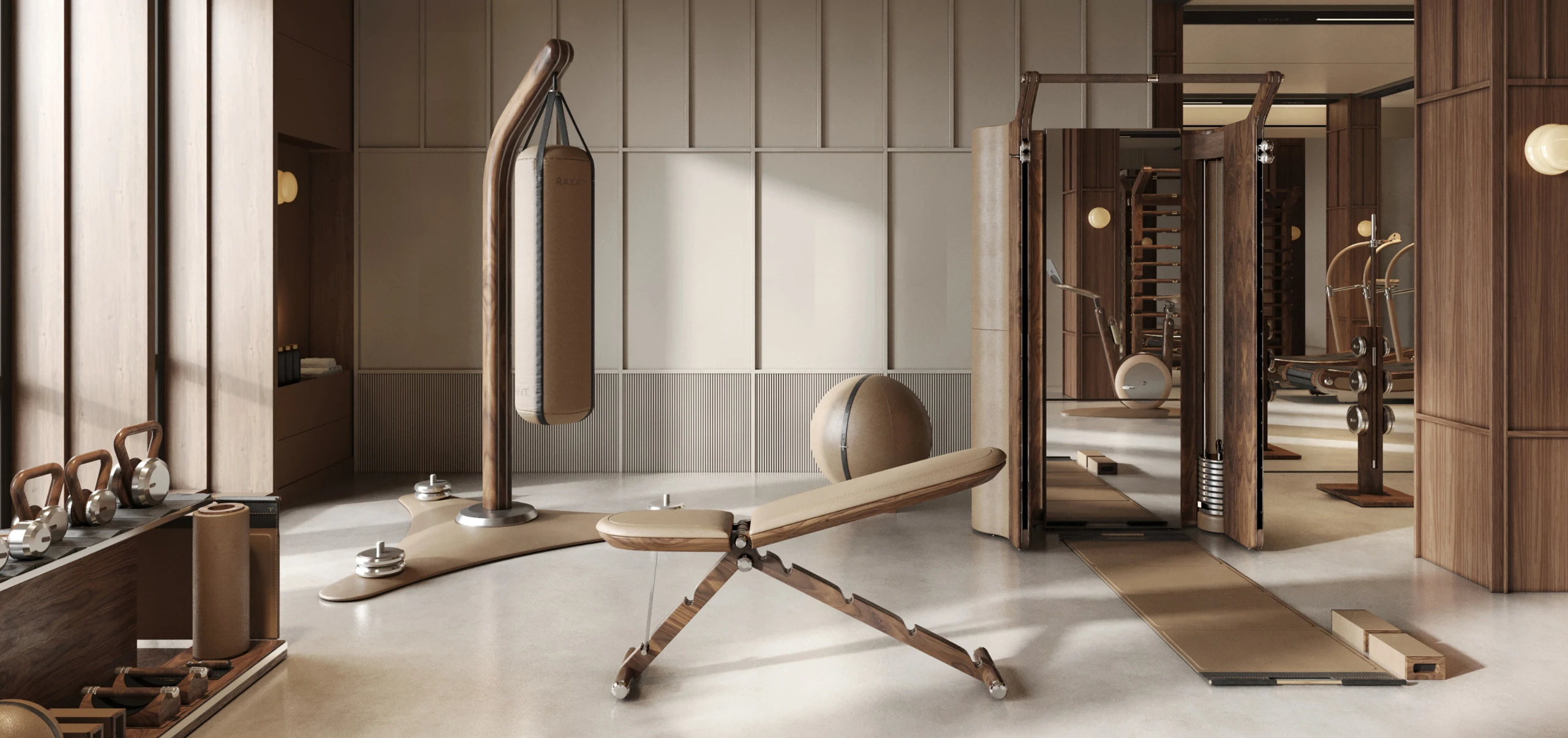 Bespoke luxury gym by dux Inc.